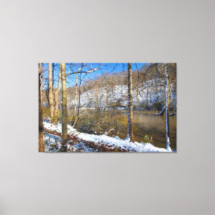 Lienzo Parque Highbanks Metro, High Bluffs, en invierno,