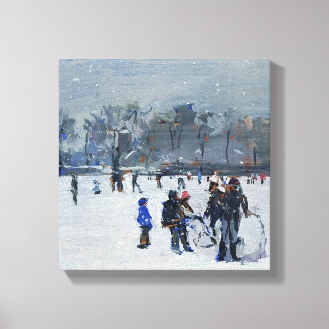 Lienzo Parque Holland en la nieve 2009 (Anverso)