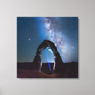Lienzo Parque nacional Arches en la noche MOAB