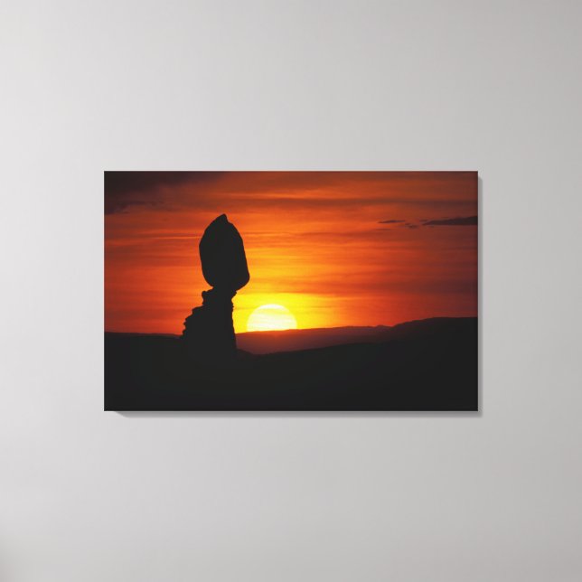 Lienzo Parque nacional Arches, UT Balance Rock en (Anverso)