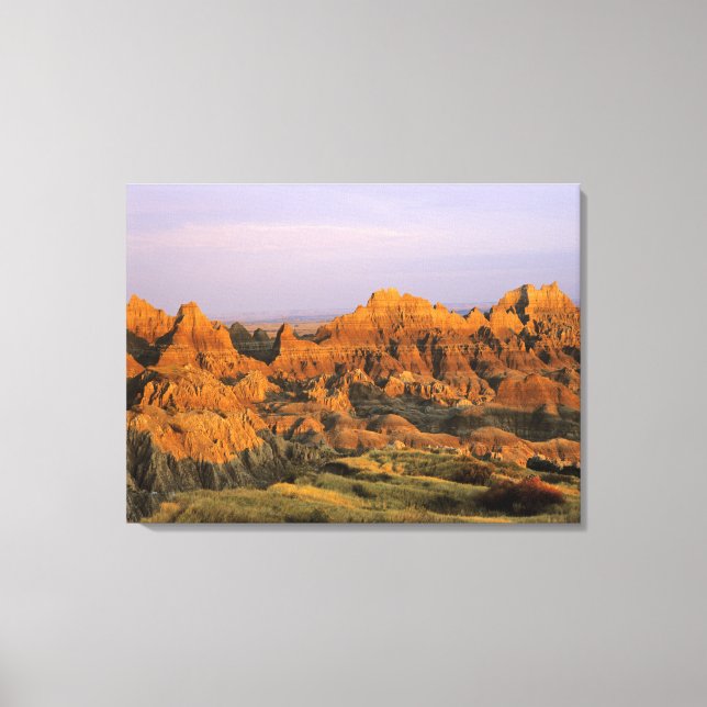 Lienzo Parque nacional Badlands en Dakota del Sur (Anverso)