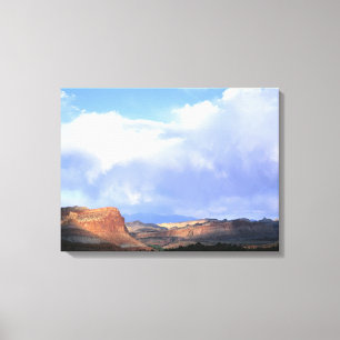 Lienzo Parque Nacional Capitol Reef, Utah. EE. UU. Cúmulo