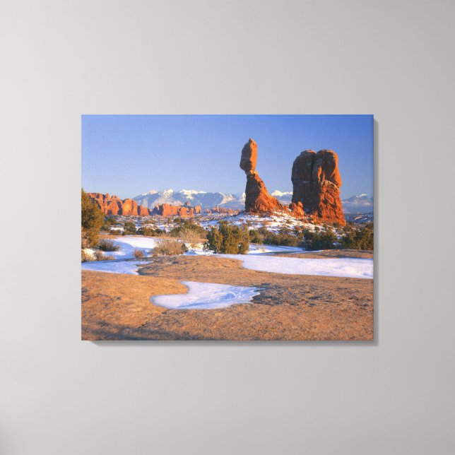 Lienzo PARQUE NACIONAL DE ARCHES, UTAH. EE. UU. Roca equi (Anverso)