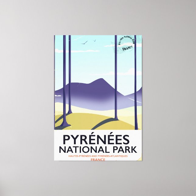 Lienzo Parque nacional de los Pirineos poster (Anverso)