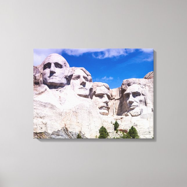 Lienzo Parque nacional de Mount Rushmore (Anverso)