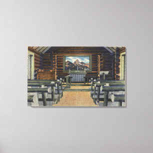 Lienzo Parque nacional de Teton, WY - la alteración