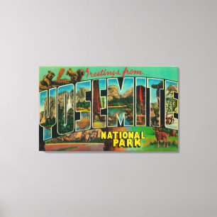 Lienzo Parque nacional de Yosemite, California - Lette