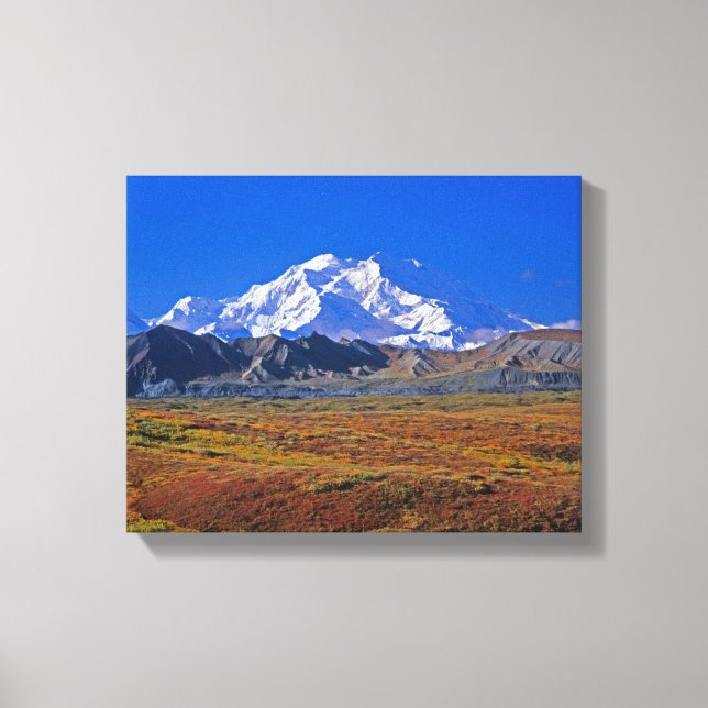 Lienzo Parque Nacional Denali Mt. McKinley, Alaska. (Anverso)