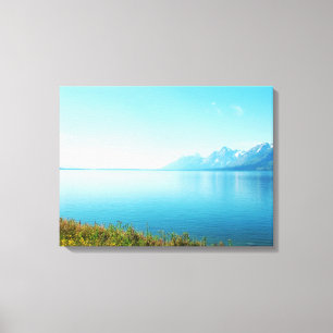 Lienzo Parque Nacional Grand Teton. Paisaje hermoso