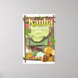 Lienzo Parque nacional Kanha India