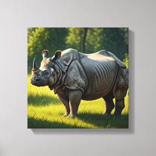 Lienzo Parque nacional Kaziranga Transporte Assam India