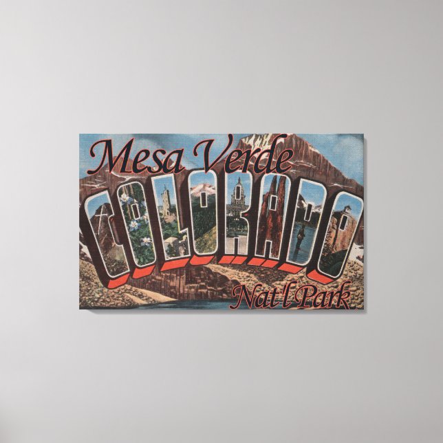 Lienzo Parque nacional Mesa Verde, Colorado (Anverso)