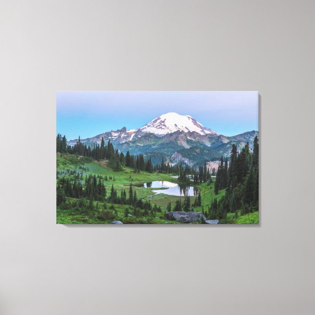 Lienzo Parque nacional Monte Rainier (Anverso)