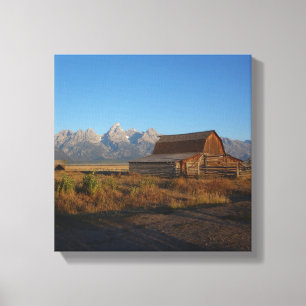 Lienzo Parque nacional Rustic Barn Grand Teton