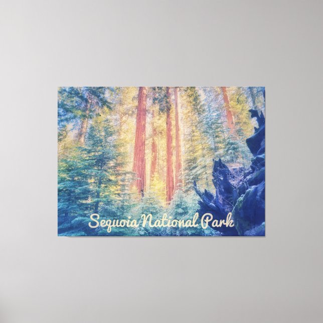 Lienzo Parque nacional Sequoia (Anverso)