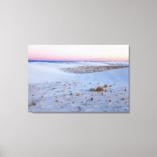 Lienzo Parque Nacional White Sands al atardecer