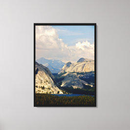 LIENZO PARQUE NACIONAL YOSEMITE CON VISTA DEL LAGO TIOGA