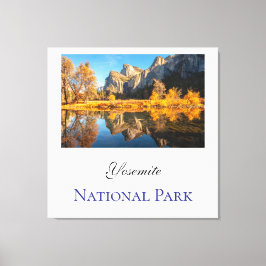 Lienzo Parque nacional Yosemite en otoño