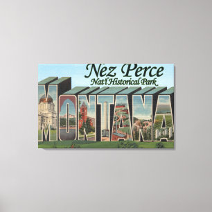 Lienzo Parque Nez Perce Nat'l, Montana