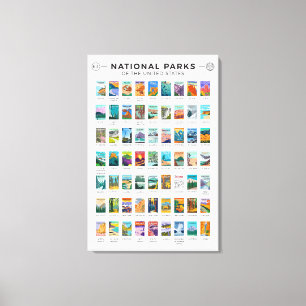 Lienzo Parques nacionales de Estados Unidos