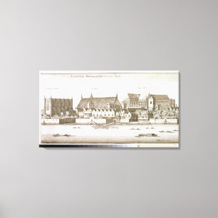 Lienzo Parte de la ciudad de Westminster, 1647 (grabado)
