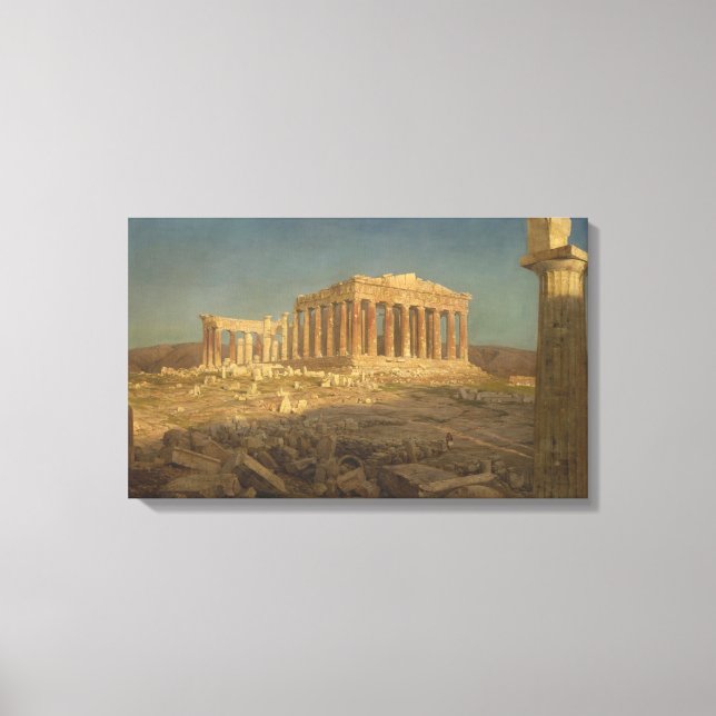 Lienzo Partenón (antiguo templo griego, monumento de Aten (Anverso)