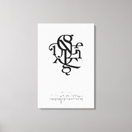 Lienzo Partes de un carácter 20 x 30