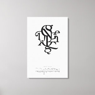 Lienzo Partes de un carácter 20 x 30