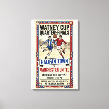 Partido de fútbol Halifax vs Manchester United de