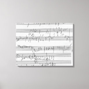 Lienzo Partitura musical manuscrita