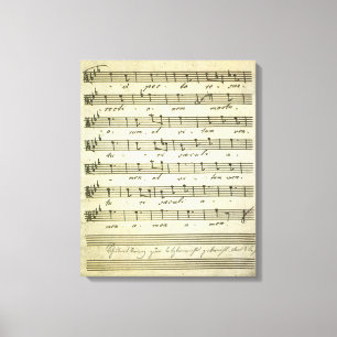 Lienzo Partituras antiguas, partitura musical antigua 181