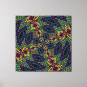 Lienzo Parto de abstracto geométrico moderno amarillo ver