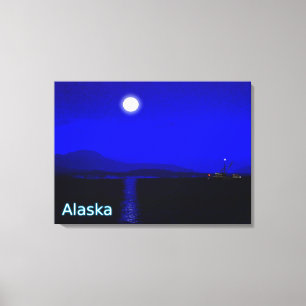 Lienzo Pasaje con luz de la luna