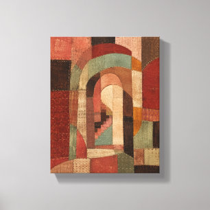 Lienzo Pasaje Geométrico de Textil de Parche Mosaico de H