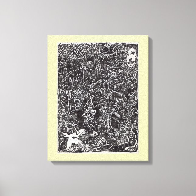 Lienzo Pasaje oscuro de Brian Benson (Anverso)