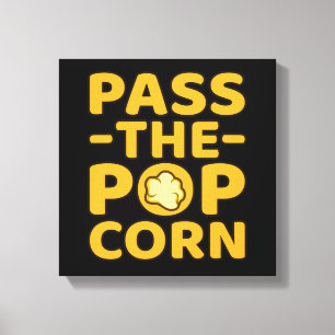 Lienzo Pase El Gráfico De Popcorn Popcorns Food Eater Lo