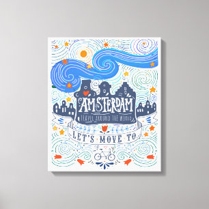Lienzo Pasemos a Ámsterdam