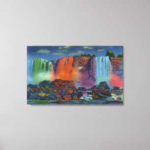 Lienzo Paseo a la cueva de los vientos en la noche