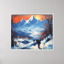 Paseo del crepúsculo en el Monte Everest