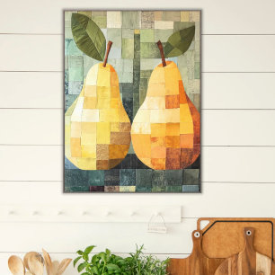 Lienzo Pases de parchwork Cocina Art Green y tonos Nara
