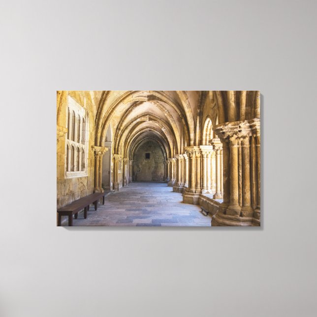 Lienzo Pasillo del claustro de la catedral antigua (Anverso)