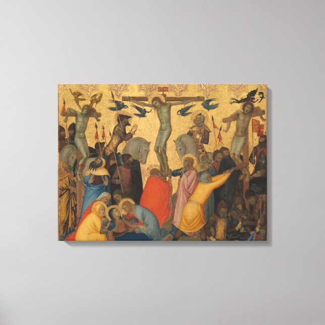 Lienzo Pasión de la pintura de crucifixión de Jesucristo (Anverso)