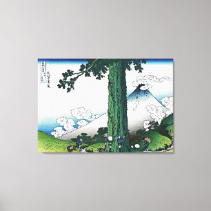 Lienzo Paso de Mishima en la provincia de Kai