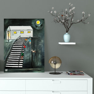 Lienzo Pasos innecesarios pintados por Alfred Fox