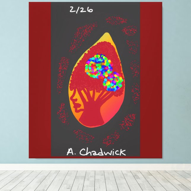 Lienzo Passion in a Teardrop  (Insitu (piso de madera))