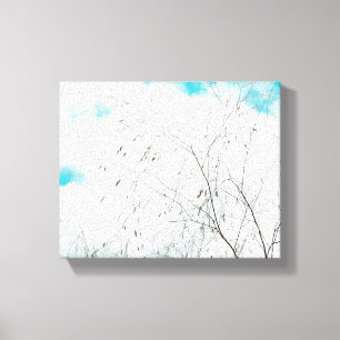 Lienzo Pasta pálida Luz Azul Árbol Turquesa Brunch Cielo