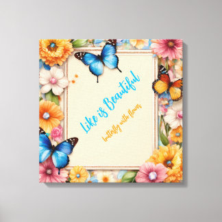 Lienzo Pastel Butterfly Dreams – Mariposas de Dibujos Ani