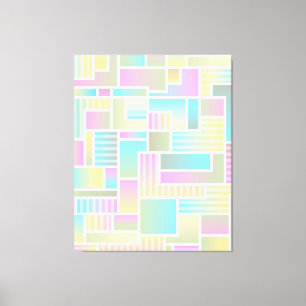 Lienzo Pastel Coloroso Abstract Art Wall Canvas