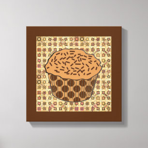 Lienzo Pastel de caramelo escarchado con rociadores