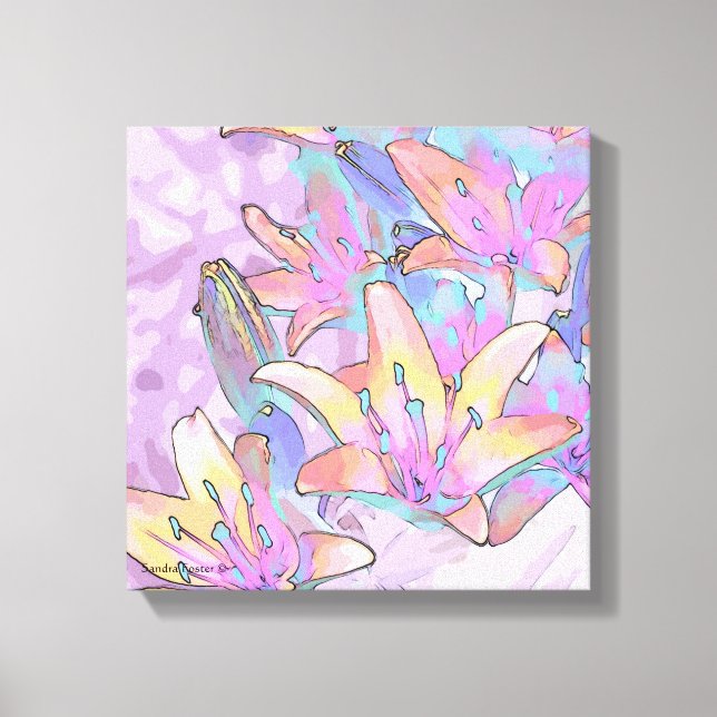 Lienzo Pastel Lily Love (Anverso)